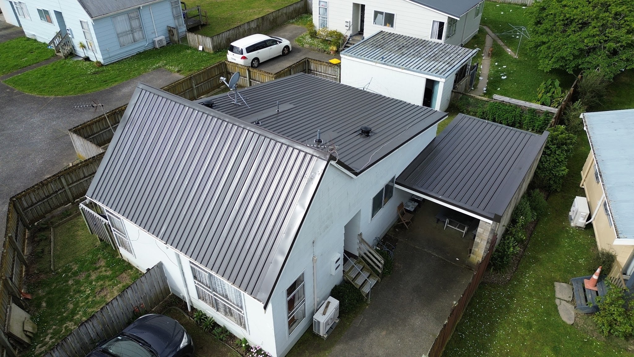 Completed residential roof
