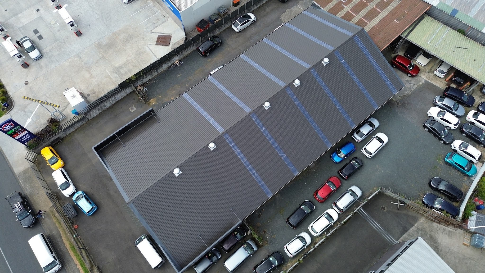 Commercial metal roof